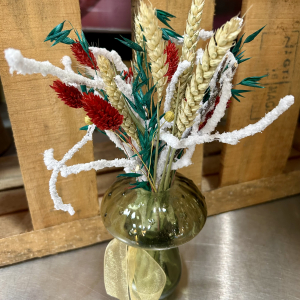 Composition de fleurs séchées